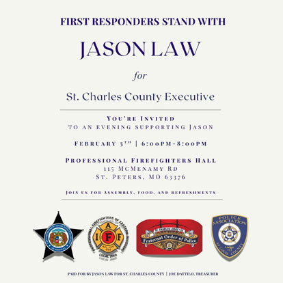 Jason Law Endorsed by First Responders in St Charles County